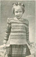 vintage girls fair isle knitting patterns