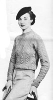 vintage ladies knitting pattern from 1935