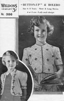 vintage bolero for child 1940s