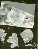 vintage matinee set knitting pattern