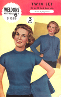 classic ladies twinset pattern