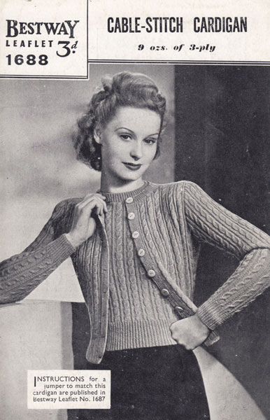 Vintage Ladies knitting patterns available from Fab40s.co.uk