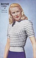 vintage ladies summer jumper 1940s