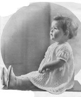 vinatage baby dress knitting pattern from 1936