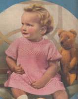 vintage baby dresd knitting pattern 1936