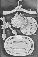 very vintage crochet pattern for boudoir accessories