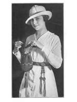 vintage bag and belt crochet pattern 1917