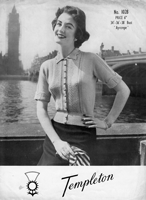 Great vintage ladies summer jumper knitting pattern