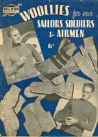 vintage knitting pattern for service men world war two