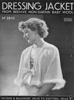 vintage ladies bed jacket knitting patterns