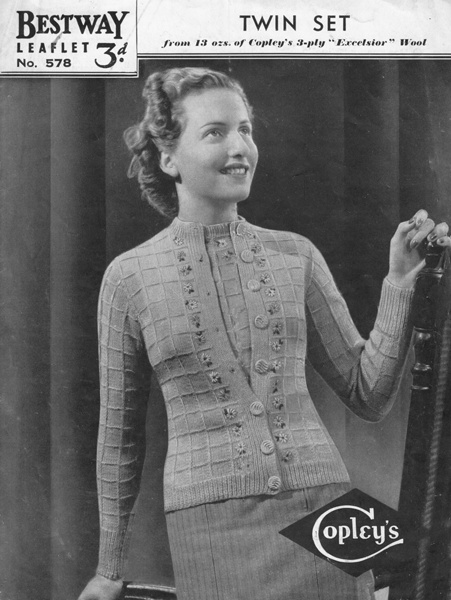 Vintage Ladies knitting patterns available from Fab40s.co.uk