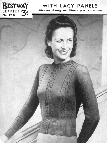 Vintage Ladies knitting patterns available from Fab40s.co.uk