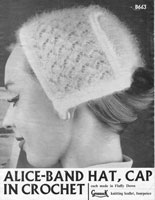 ladies vintage hat knitting pattern