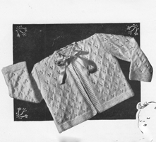 vintage baby matinee coat knitting pattern 1940s