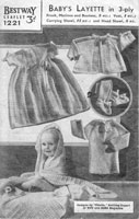 vintage layette knitting patterns