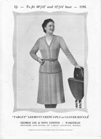 vintage suit knitting pattern 1950s