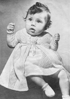 vintage baby knitting pattern from 1940s