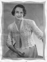 vintage ladies bed jacket knitting pattern from 1940s