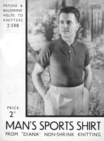 vintage 1920s mans polo shirt knitting patterns