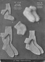 vintage patons bedsock knitting pattern 1930s vintage knitting patterns