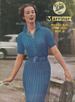 Great vintage ladies dress knitting pattern