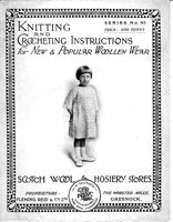 vintage early edwardian girls dress knitting pattern