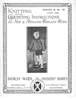 vintage boys suit knitting pattern 1930s