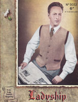 mens waist coat knitting pattern 1950s