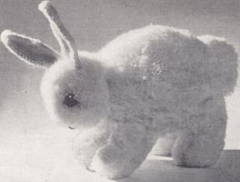 copley cut wool or pompom toyrabbit