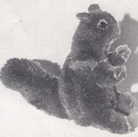 pompom pattern toy squirrel