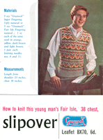 vintage young man's fair isle jumper