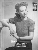 vintage ladies summer top knitting pattern