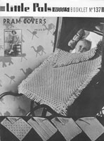 vintage baby pram cover cot cover knitting pattern 1930s vintage knitting patterns