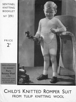 boys suit knitting pattern from 1930s