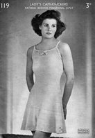 1950s ladies underwear knitting pattern