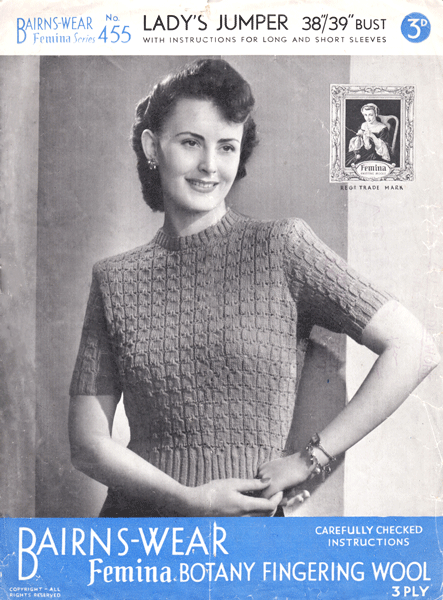 Vintage Ladies knitting patterns available from Fab40s.co.uk