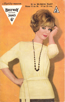 Great vintage ladies tunic style jumper knitting pattern