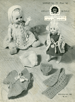 vintage dolls knitting pattern