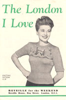 Great vintage ladies jumper knitting pattern. This design is of Big Ben and Tower Bridge