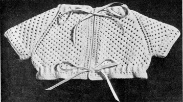 matinne jacket knitting pattern french design from1940