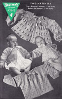 vintage baby 1940s knitting patterns matinees jackets
