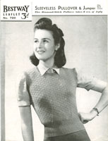 vintage ladies tank top knitting patterns