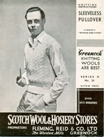 vintage mens knitting pattern for tank top