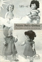 Vintage doll knitting pattern