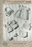 vintage doll knitting patterns