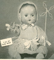 vintage dolls knitting pattern