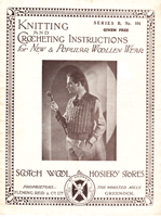 vintage men's knitting pattern from 1930s