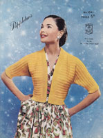 vintage ladies bolero knitting pattern