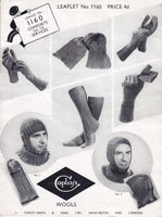 vintage world war two knitting pattern for service wear 