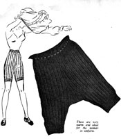 ladies service knickers knitting pattern world war 2